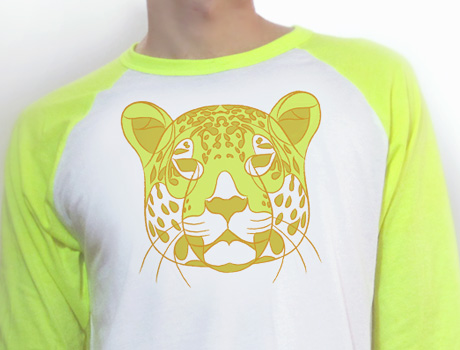 Neon Yellow Leopard Tee